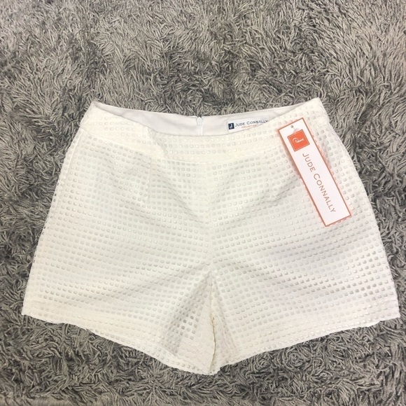 Jude Connally White Lace Lily Short NWT Sz XS - Picture 1 of 7